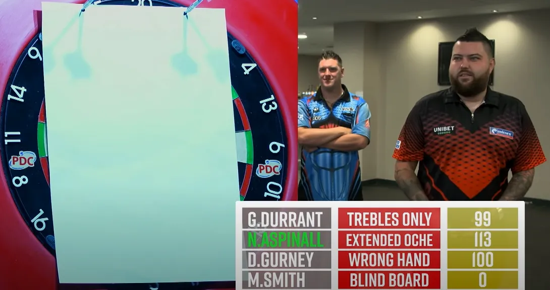 Vier Premier League-darters wagen zich aan potje 'Forfeit Darts'